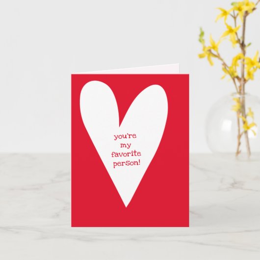 Jij bent mijn favoriete persoon! | Vriendschap met Kaart (Gele Bloem)