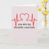 Jij bent mijn favoriete sport-valentijnsdag kaart (Gele Bloem)