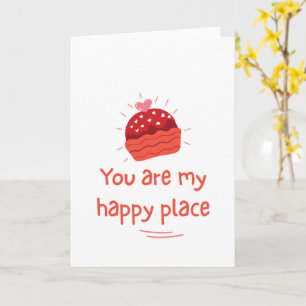 Jij Bent Mijn Gelukkige Plek Romantische Liefdesci Kaart