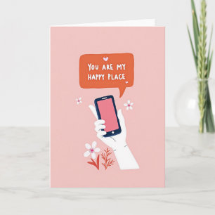 Jij Bent Mijn Gelukkige Plek Telefoonkaart Kaart