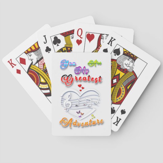 Jij Bent Mijn Grootste Avontuur Pokerkaarten (Achterkant)