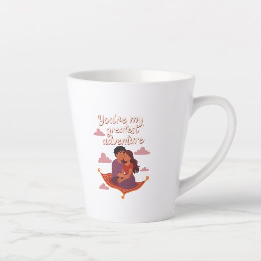 Jij bent mijn grootste avontuur – Romantisch vlieg Latte Mok (Rechts)