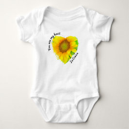 Jij bent mijn hart. . .Cheery Yellow Sunflower Romper