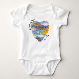 Jij bent mijn hart. . .Colorful School of Fish Romper