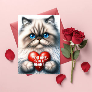 Jij Bent Mijn Hart Valentijn Gedicht Perzische Kat Feestdagenkaart