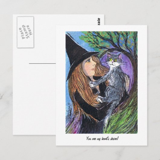 Jij bent mijn hart verlangen! briefkaart (Voorkant / Achterkant)