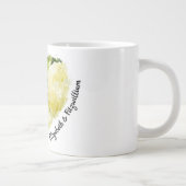 Jij bent mijn hart. . . White Annabelle Hydrangeas Grote Koffiekop (Rechts)