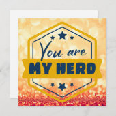 Jij Bent Mijn Held Feestdagenkaart (Voorkant / Achterkant)