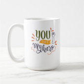 Jij bent mijn held ! koffiemok (Links)