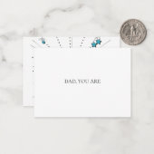 Jij bent mijn held notitiekaartje (Voorkant / Achterkant in situ)