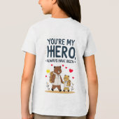 Jij bent mijn held quote T-shirt (Achterkant)