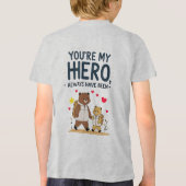 Jij bent mijn held quote T-shirt (Achterkant)