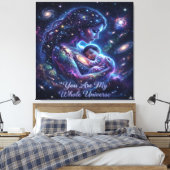 Jij Bent Mijn Hele Universum -Canvasprint Canvas Afdruk (Insitu (Slaapkamer))