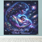 Jij Bent Mijn Hele Universum -Canvasprint Canvas Afdruk (Insitu (Houten vloer))