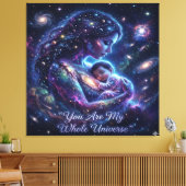 Jij Bent Mijn Hele Universum -Canvasprint Canvas Afdruk (Insitu (Woonkamer))