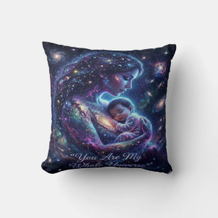 Jij Bent Mijn Hele Universum Kosmische Moeder Baby Kussen