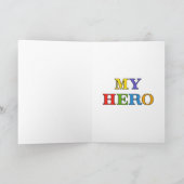 Jij bent mijn HERO Bedankkaart (Binnen)