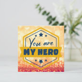 Jij bent mijn Hero Feestdagenkaart (Staand voorkant)