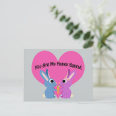 Jij bent mijn honingBunny. Briefkaart (Staand voorkant)