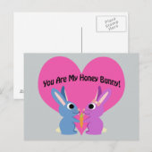 Jij bent mijn honingBunny. Briefkaart (Voorkant / Achterkant)