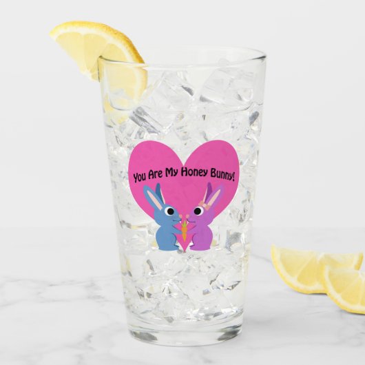 Jij bent mijn honingBunny. Glas (Voorkant ijs)