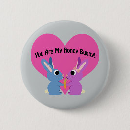 Jij bent mijn honingBunny. Ronde Button 5,7 Cm
