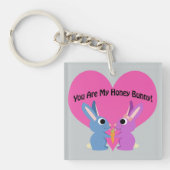 Jij bent mijn honingBunny. Sleutelhanger (voorkant)