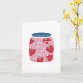 Jij Bent Mijn Jam Begroeting Kaart (Gele Bloem)