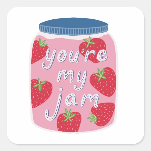Jij bent mijn Jam Sticker (Voorkant)