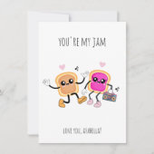 Jij Bent Mijn Jam Valentijnskaart Feestdagenkaart (Voorkant)