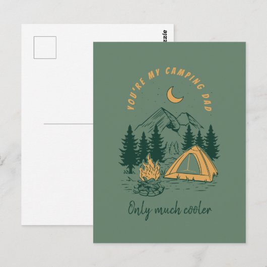 Jij bent mijn kampeervader Funny Vaderdag Briefkaart (Voorkant / Achterkant)