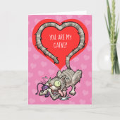 Jij Bent Mijn Kattekruid Grappige Valentijnsdag Ka Kaart (Voorkant)
