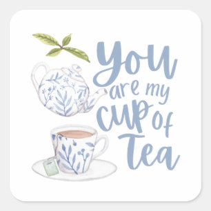 Jij Bent Mijn Koffie En Mijn Thee Sticker