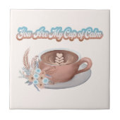 Jij Bent Mijn Kom Met Kalme Boho Latte Tegeltje (Voorkant)