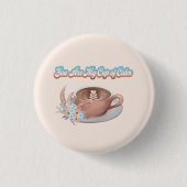 Jij Bent Mijn Kom Met Rust Boho Latte Ronde Button 3,2 Cm (Voorkant)