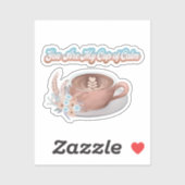 Jij Bent Mijn Kom Met Rust Boho Latte Sticker (Vel)