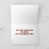 JIJ BENT MIJN  KONINGIN EN VIERT "JIJ" KAART (Binnen)