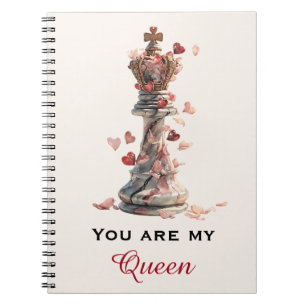 Jij Bent Mijn Koningin Schaak Valentijnsdag Notitieboek