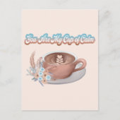 Jij bent mijn kopje kalme boho latte briefkaart (Voorkant)