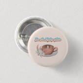 Jij bent mijn kopje kalme boho latte ronde button 3,2 cm (Voorkant /achterkant)