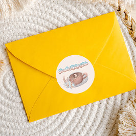 Jij bent mijn kopje kalme boho latte ronde sticker