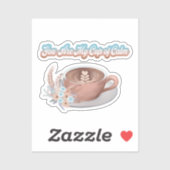 Jij bent mijn kopje kalme boho latte sticker (Vel)