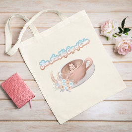 Jij bent mijn kopje kalme boho latte tote bag