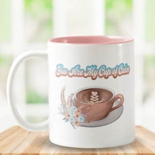 Jij bent mijn kopje kalme boho latte tweekleurige koffiemok