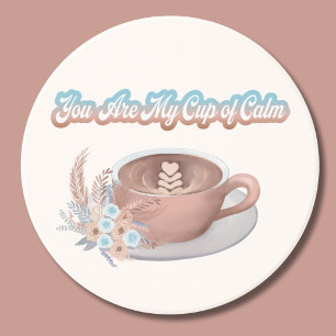 Jij bent mijn kopje kalme boho latte zandsteen onderzetter