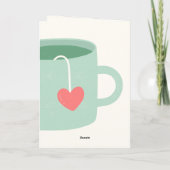 Jij bent mijn kopje thee Valentijnsdag Feestdagen Kaart (Achterkant)