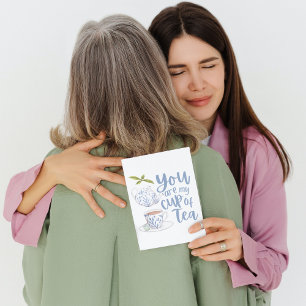 Jij Bent Mijn Kopje Thee Vouwbare Wenskaart Kaart