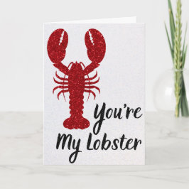 Jij Bent Mijn Kreeft Glitter Valentijnkaart Kaart