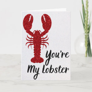 Jij Bent Mijn Kreeft Glitter Valentijnkaart Kaart