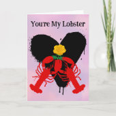 Jij bent mijn kreeft | Grappige liefde Kaart man,  (Voorkant)